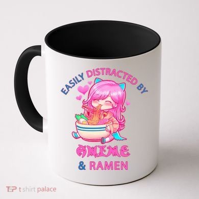 Easily Distracted By Anime & Ramen Coffee Mug