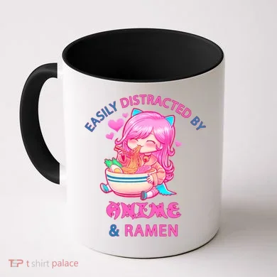 Easily Distracted By Anime & Ramen Coffee Mug