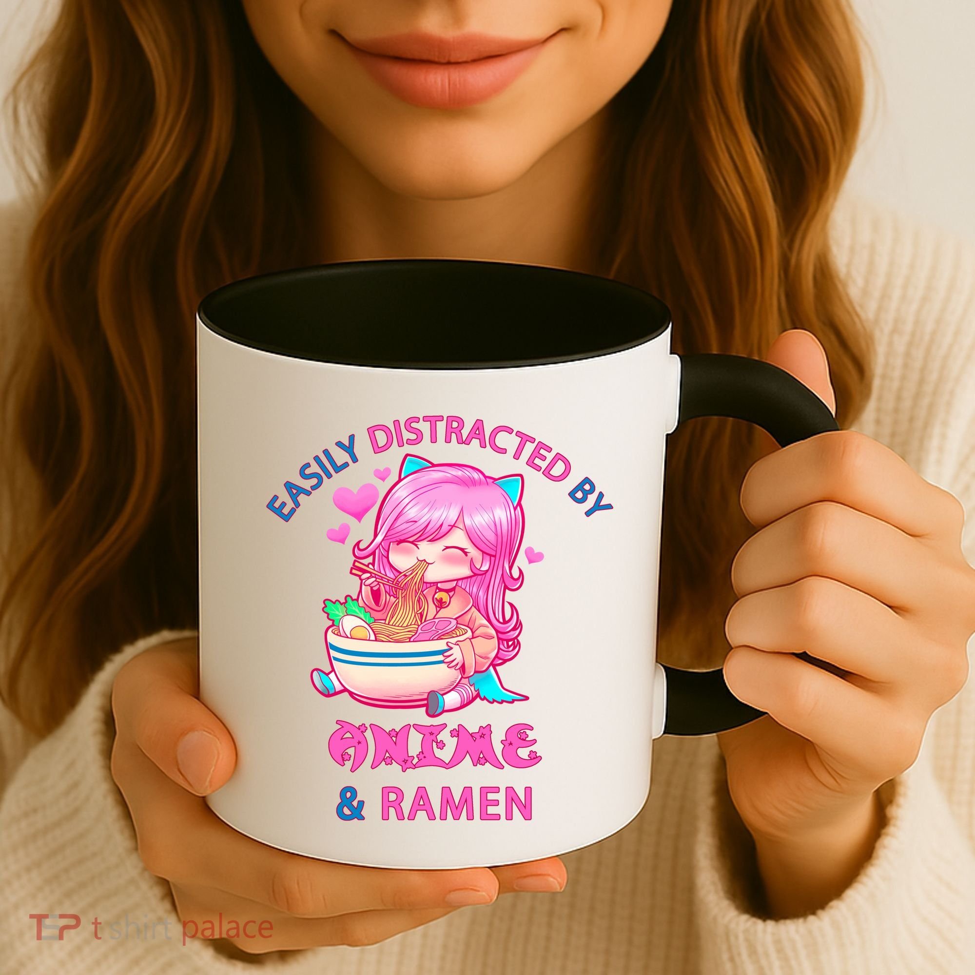 Easily Distracted By Anime & Ramen Coffee Mug