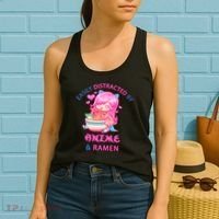 Easily Distracted By Anime & Ramen Women's Tank Top thumb 2
