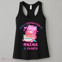 Easily Distracted By Anime & Ramen Women's Tank Top thumb 3
