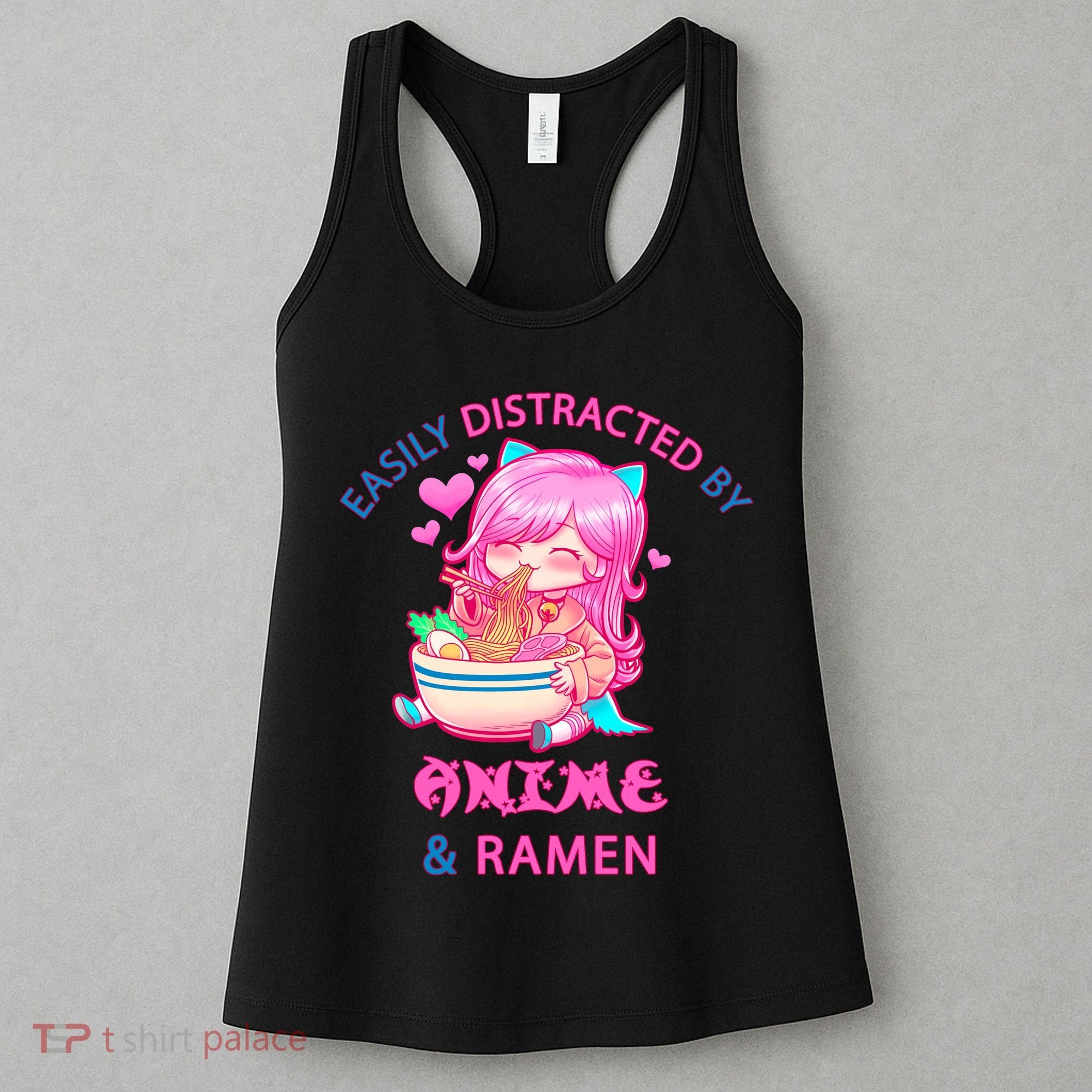Easily Distracted By Anime & Ramen Women's Tank Top