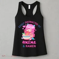 Easily Distracted By Anime & Ramen Women's Tank Top thumb 3