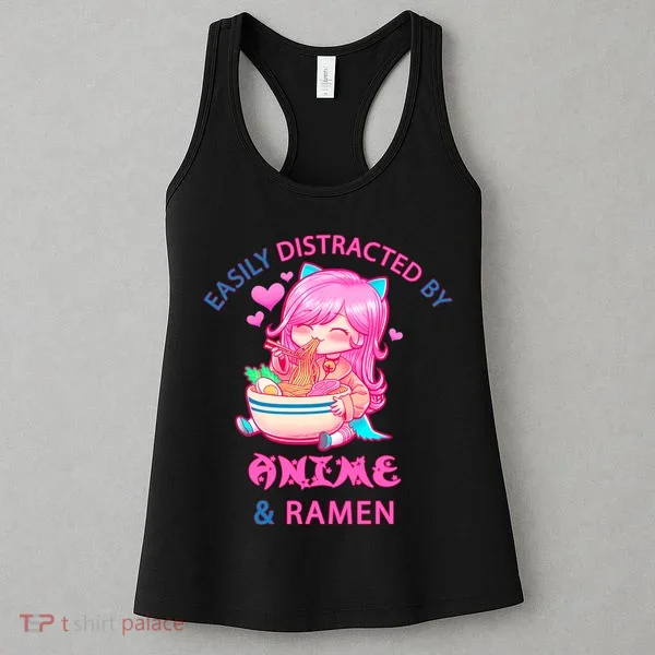 Easily Distracted By Anime & Ramen Women's Tank Top