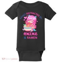 Easily Distracted By Anime & Ramen Baby Bodysuit thumb 0