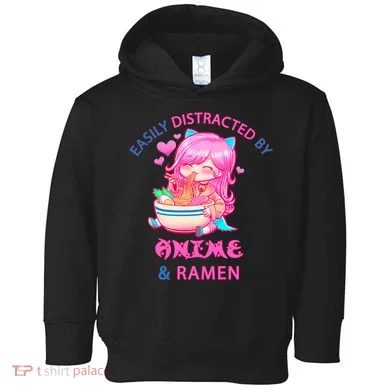 Easily Distracted By Anime & Ramen Toddler Hoodie