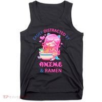 Easily Distracted By Anime & Ramen Tank Top thumb 0