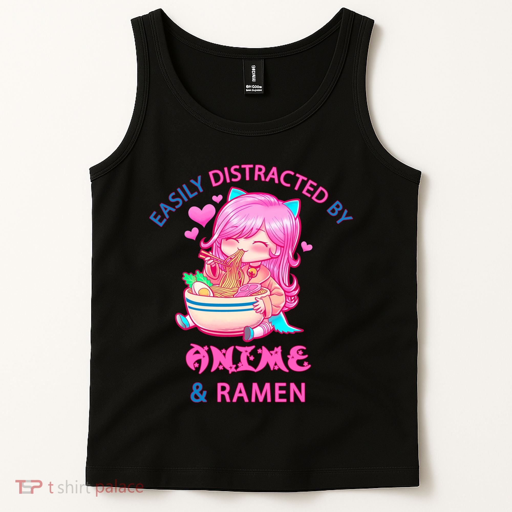 Easily Distracted By Anime & Ramen Tank Top