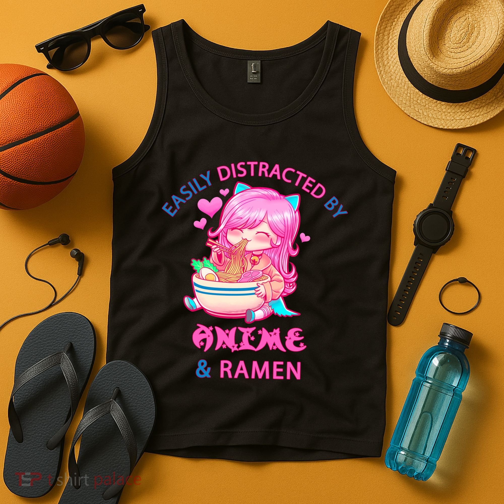 Easily Distracted By Anime & Ramen Tank Top