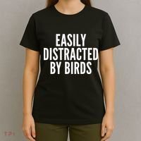 Easily Distracted By Birds T-Shirt thumb 4