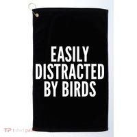 Easily Distracted By Birds Golf Towel thumb 0