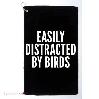 Easily Distracted By Birds Golf Towel
