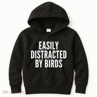 Easily Distracted By Birds Kids Hoodie thumb 0
