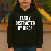 Easily Distracted By Birds Kids Hoodie thumb 3
