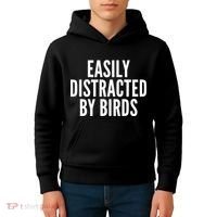 Easily Distracted By Birds Kids Hoodie thumb 4