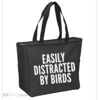 Easily Distracted By Birds Tote Bag thumb 2