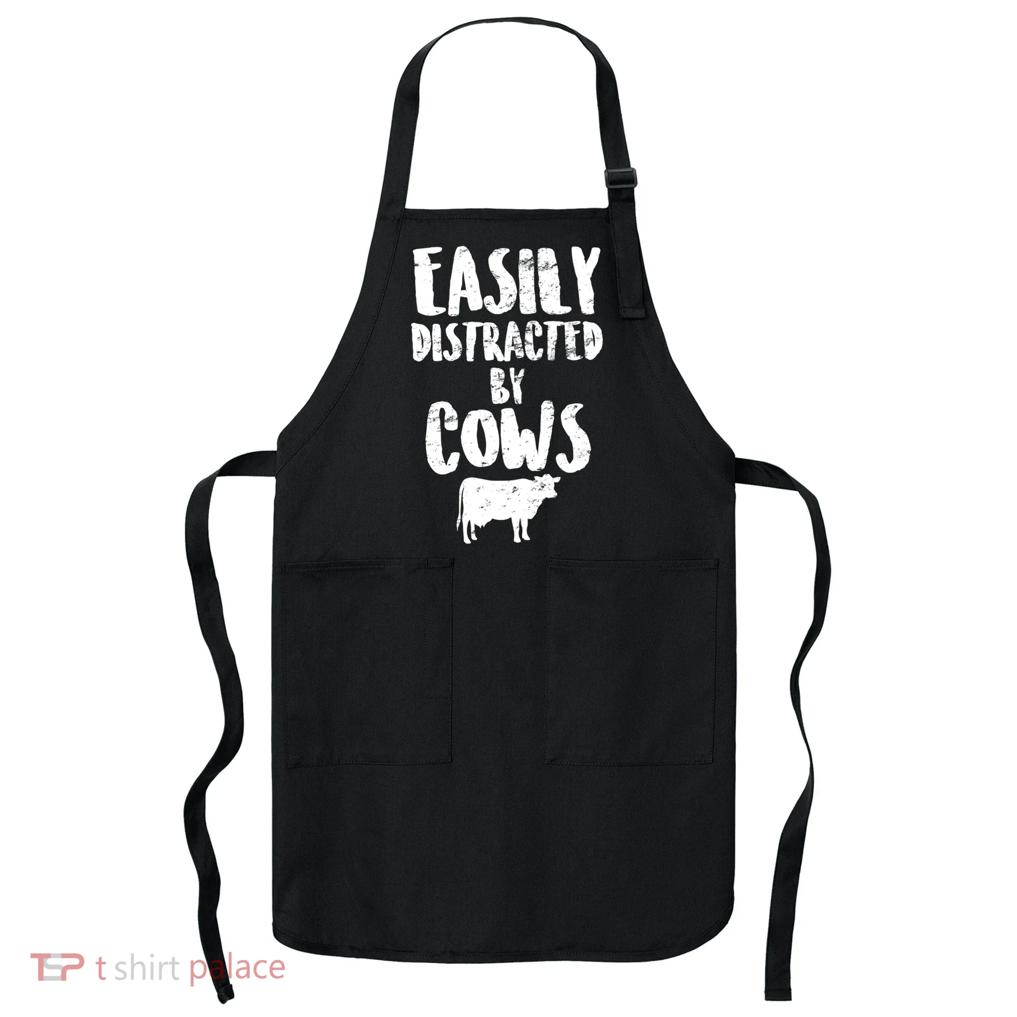 Easily Distracted By Cows Apron