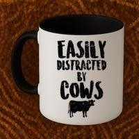 Easily Distracted By Cows Coffee Mug thumb 2