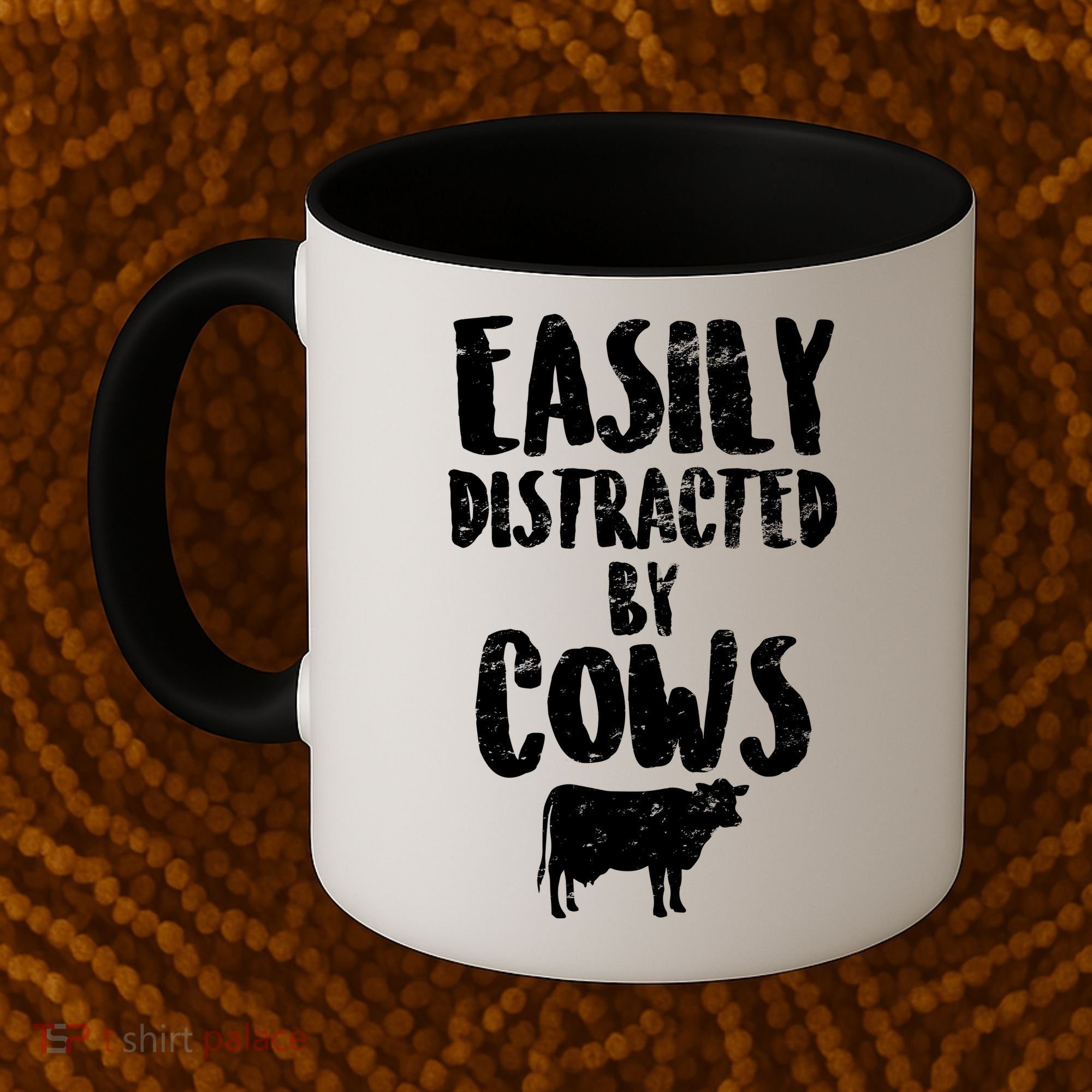 Easily Distracted By Cows Coffee Mug