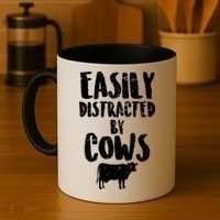 Easily Distracted By Cows Coffee Mug thumb 4
