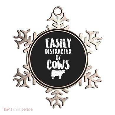 Easily Distracted By Cows Ornament