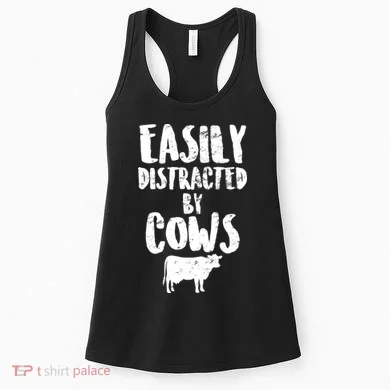 Easily Distracted By Cows Women's Tank Top