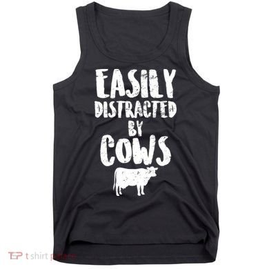 Easily Distracted By Cows Tank Top