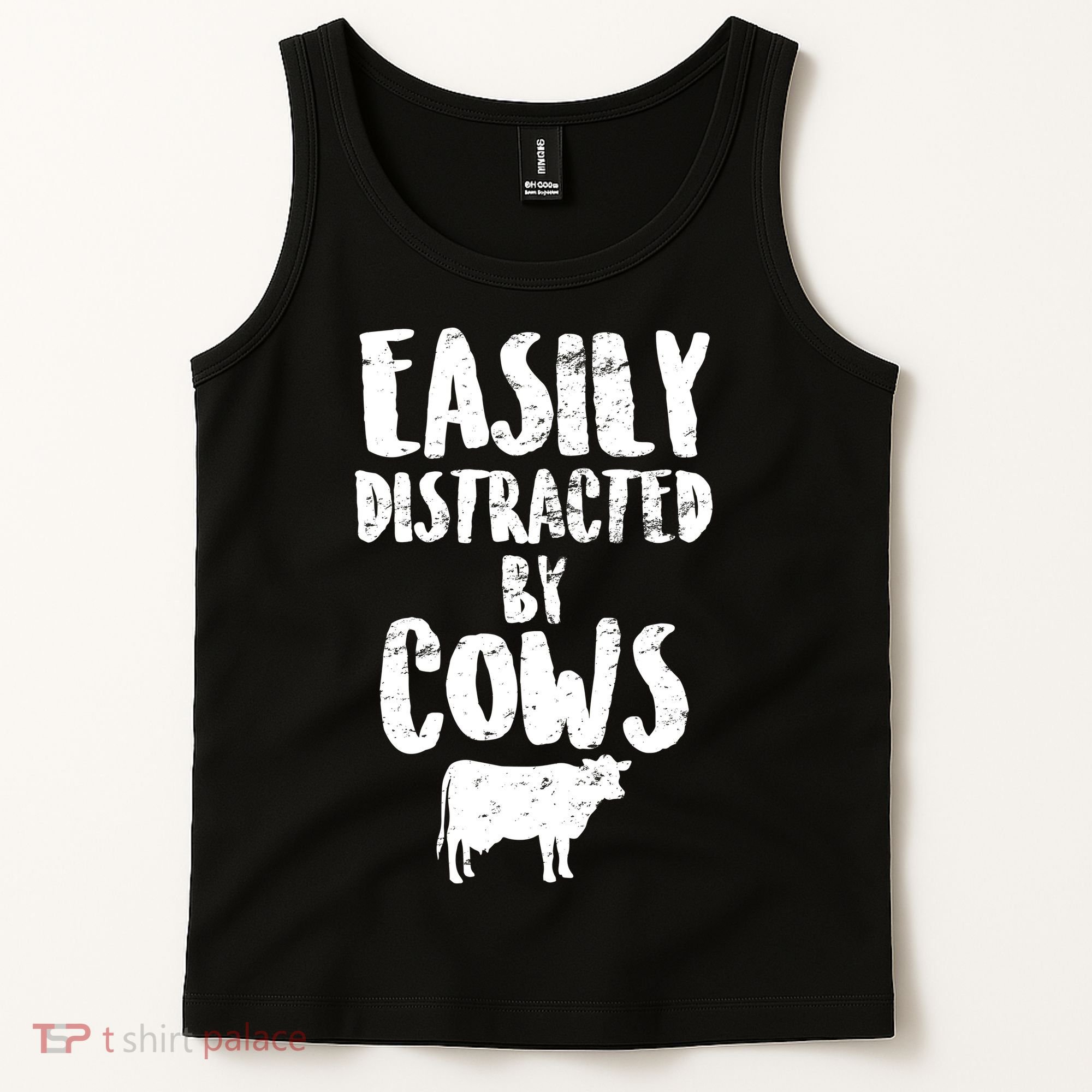Easily Distracted By Cows Tank Top