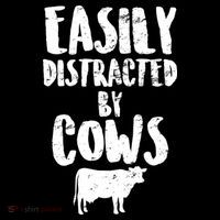 Easily Distracted By Cows Kids Sweatshirt thumb 2