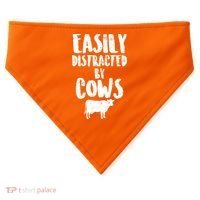 Easily Distracted By Cows USA-Made Doggie Bandana thumb 0
