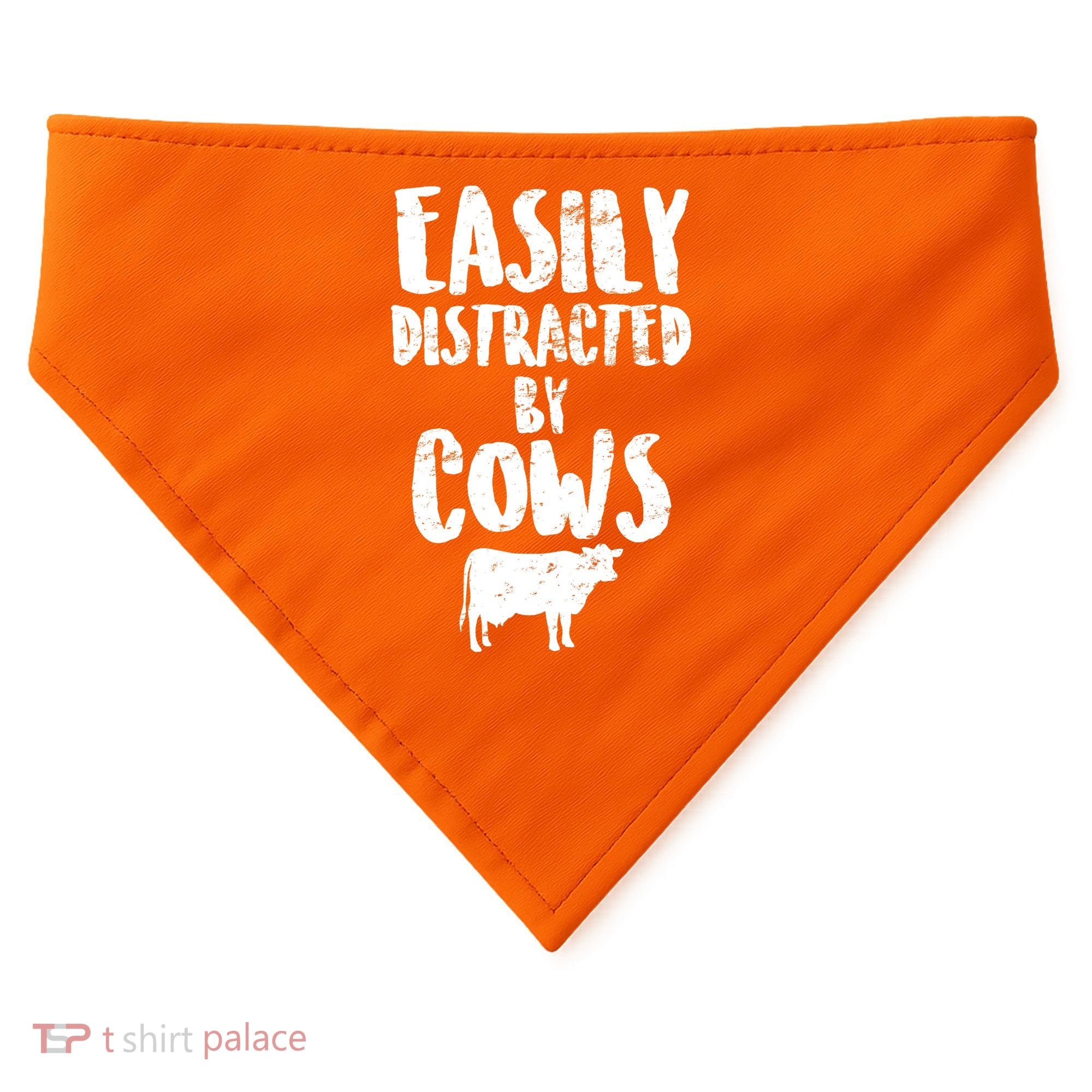 Easily Distracted By Cows USA-Made Doggie Bandana
