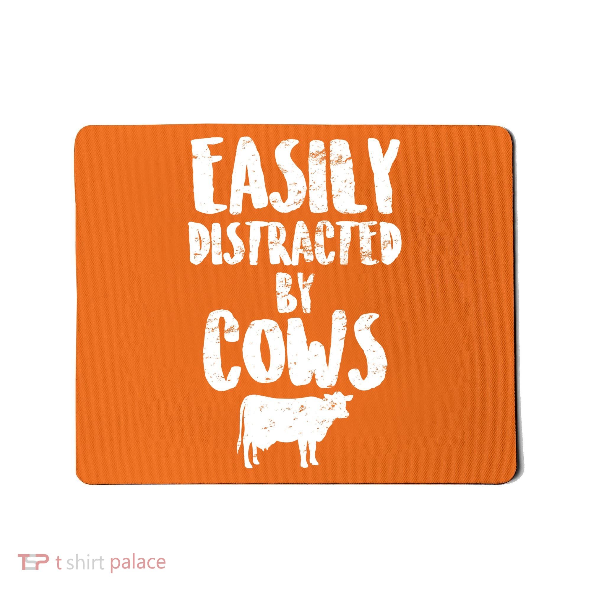 Easily Distracted By Cows Mousepad
