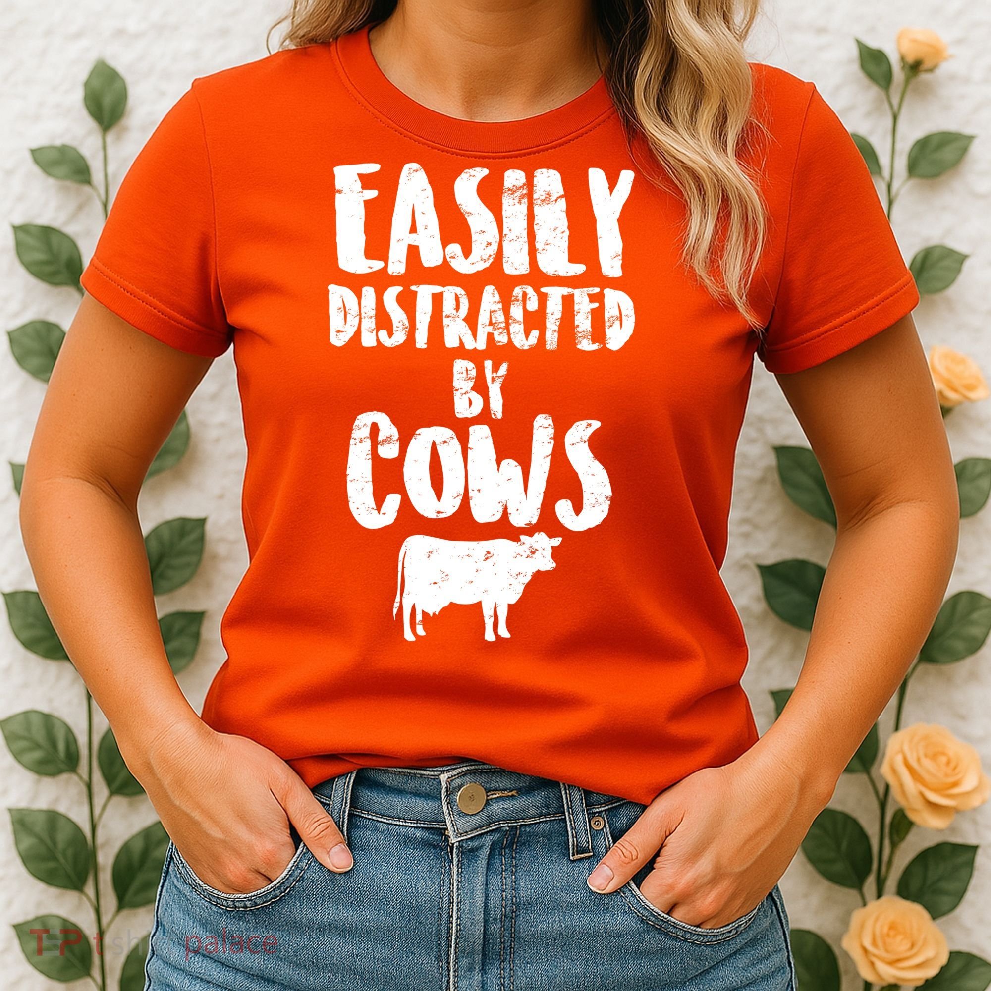 Easily Distracted By Cows Women's T-Shirt