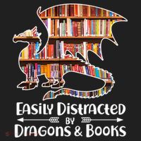 Easily Distracted By Dragons And Books Beanie thumb 2