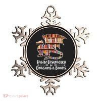 Easily Distracted By Dragons And Books Ornament thumb 0