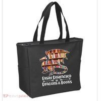 Easily Distracted By Dragons And Books Tote Bag thumb 2