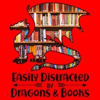 Easily Distracted By Dragons And Books Santa Hat thumb 1