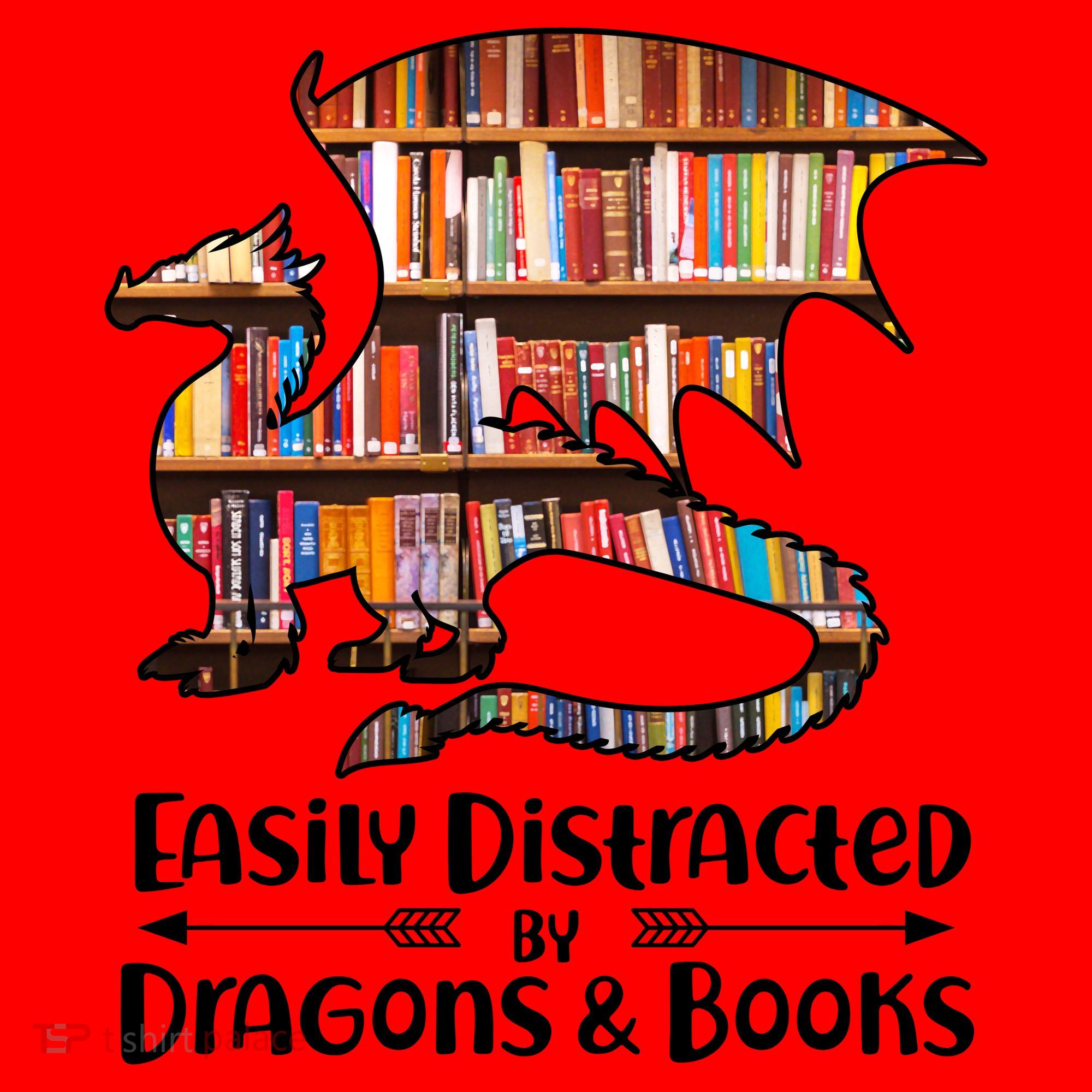 Easily Distracted By Dragons And Books Santa Hat