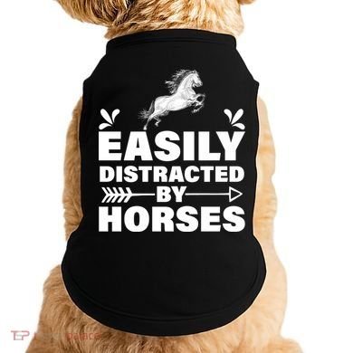 Easily Distracted By Horses Doggie Tank