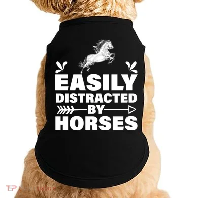 Easily Distracted By Horses Doggie Tank