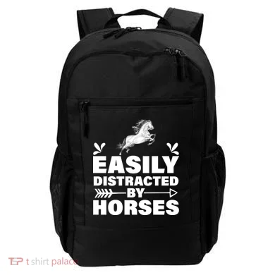 Easily Distracted By Horses Backpack