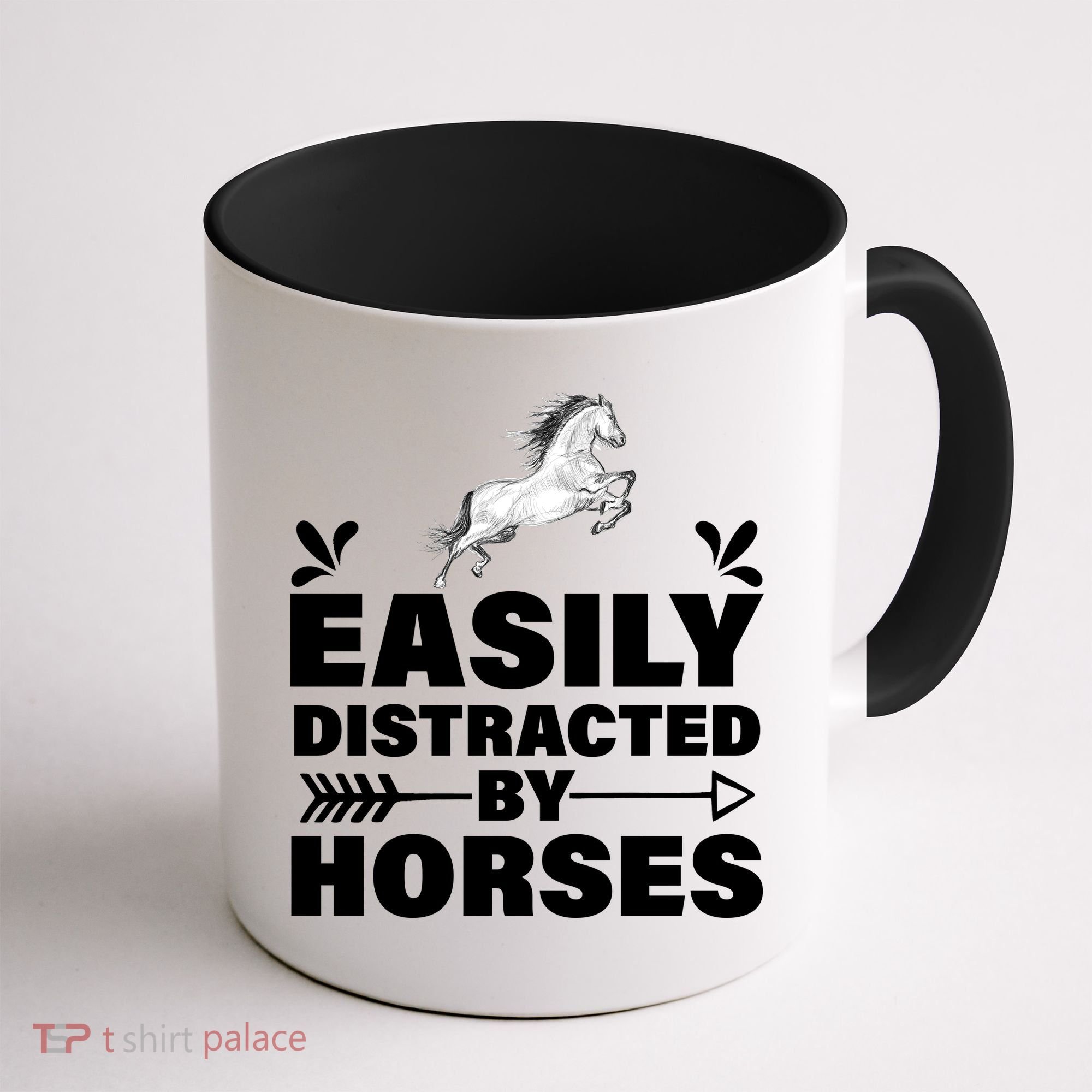Easily Distracted By Horses Coffee Mug