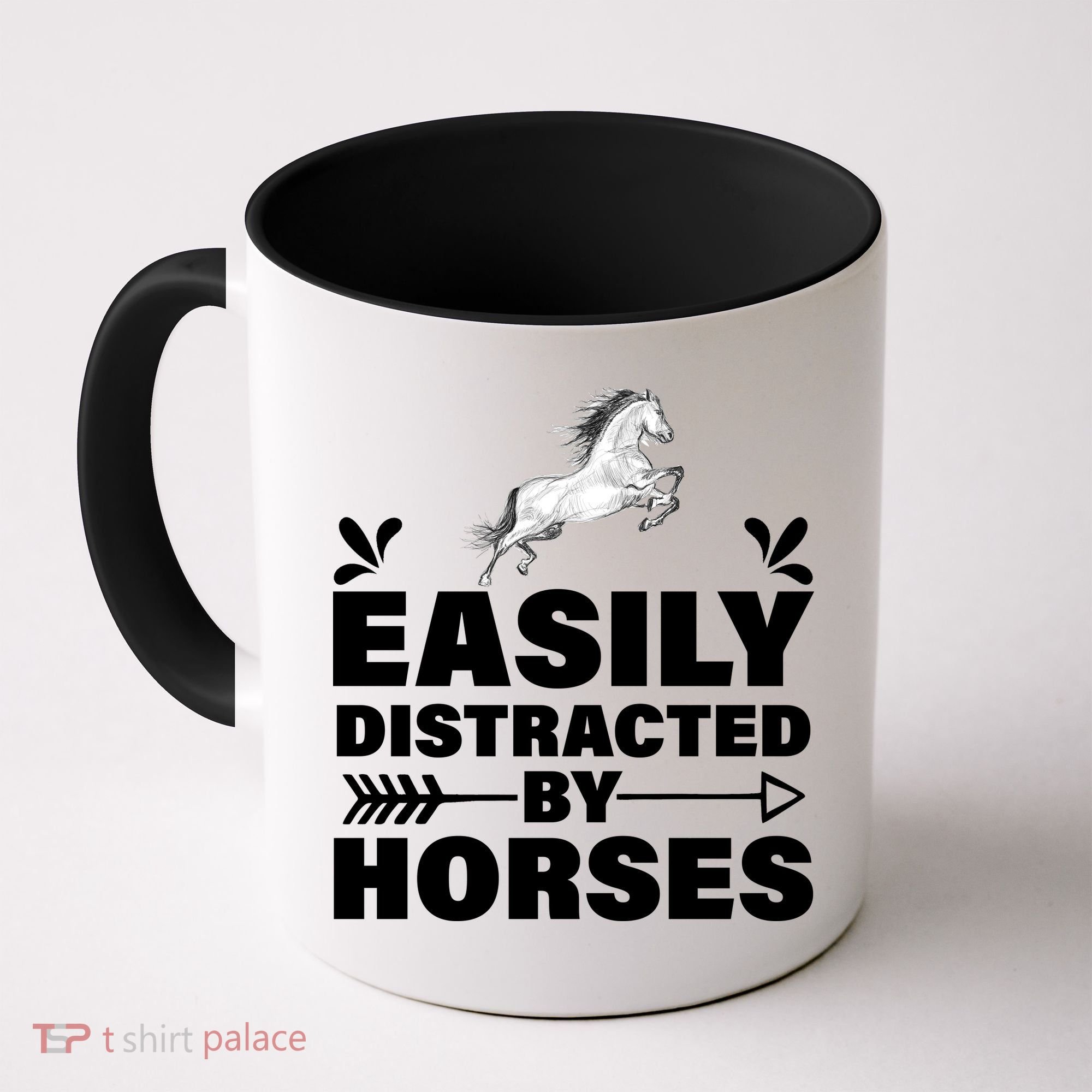 Easily Distracted By Horses Coffee Mug