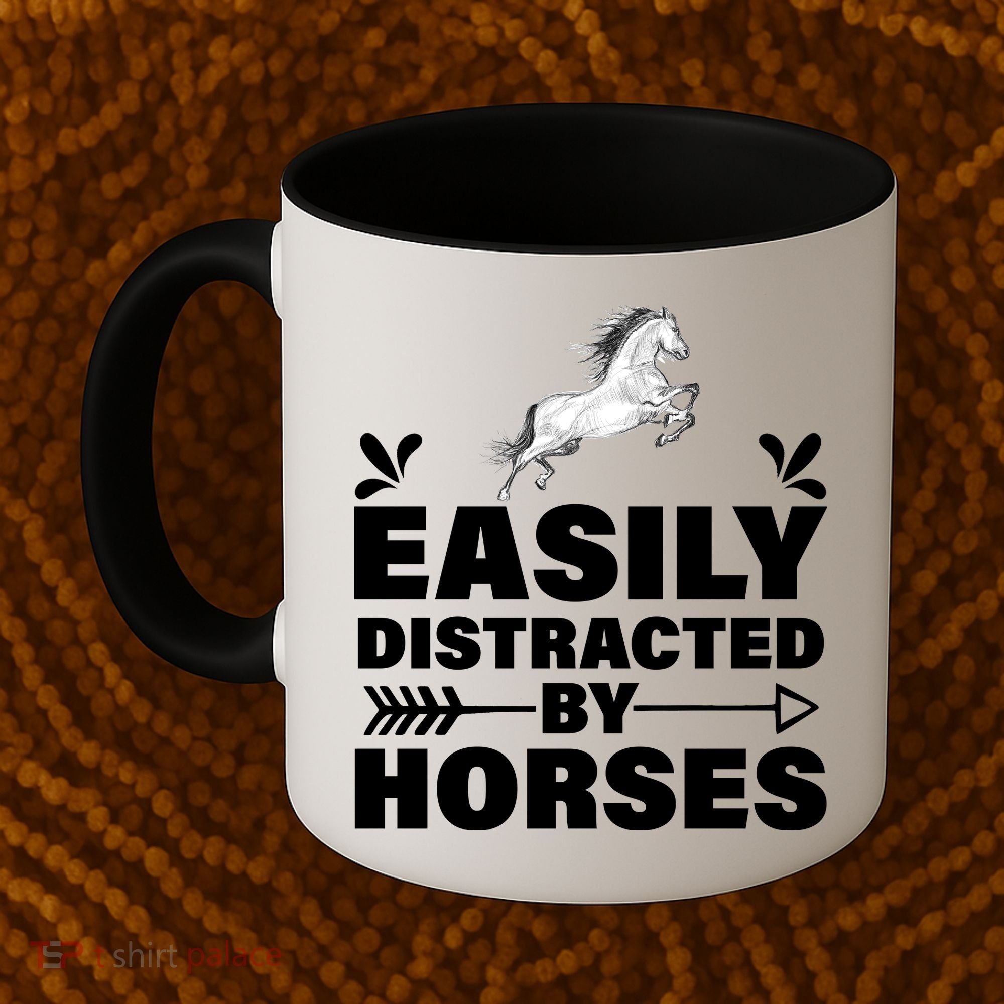 Easily Distracted By Horses Coffee Mug