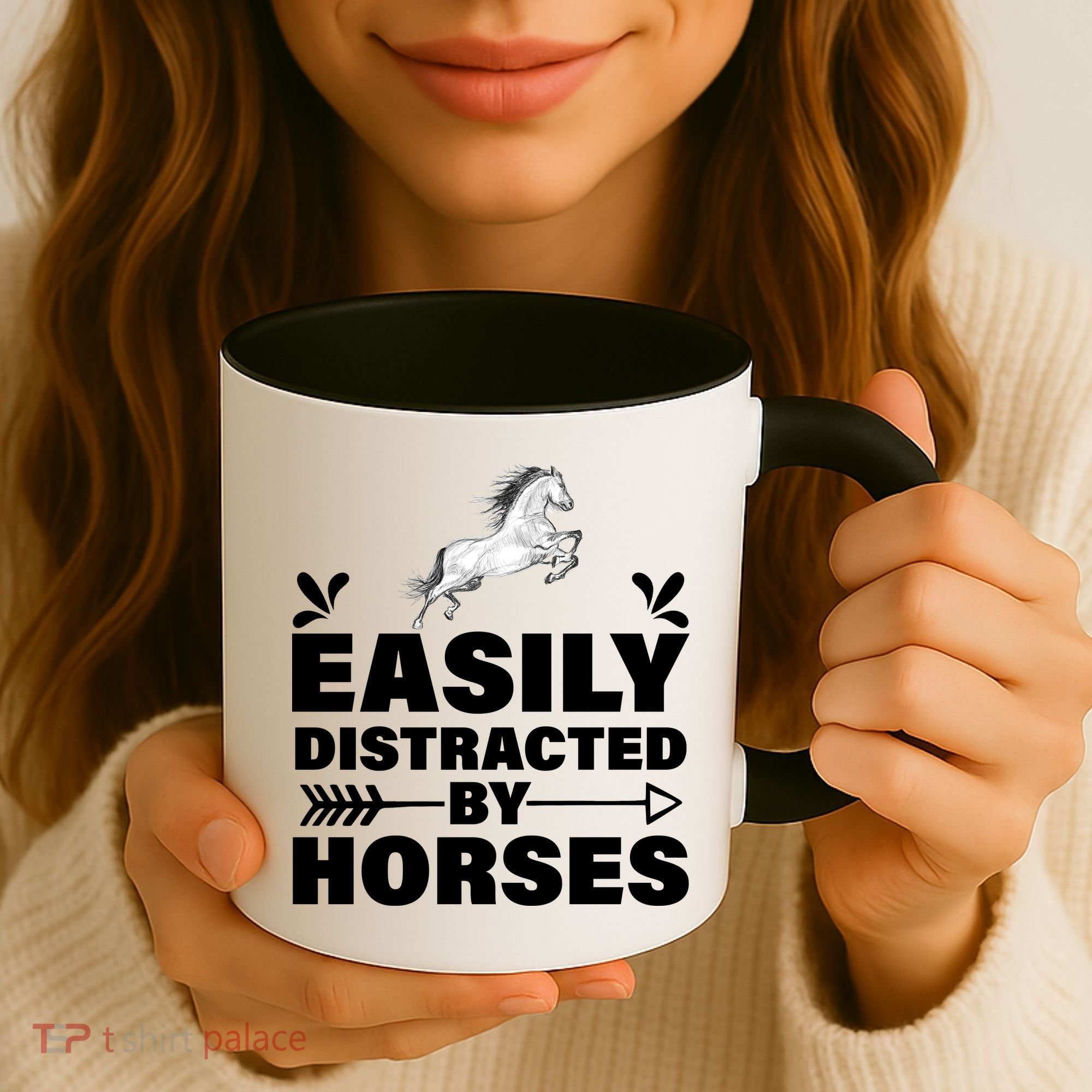 Easily Distracted By Horses Coffee Mug