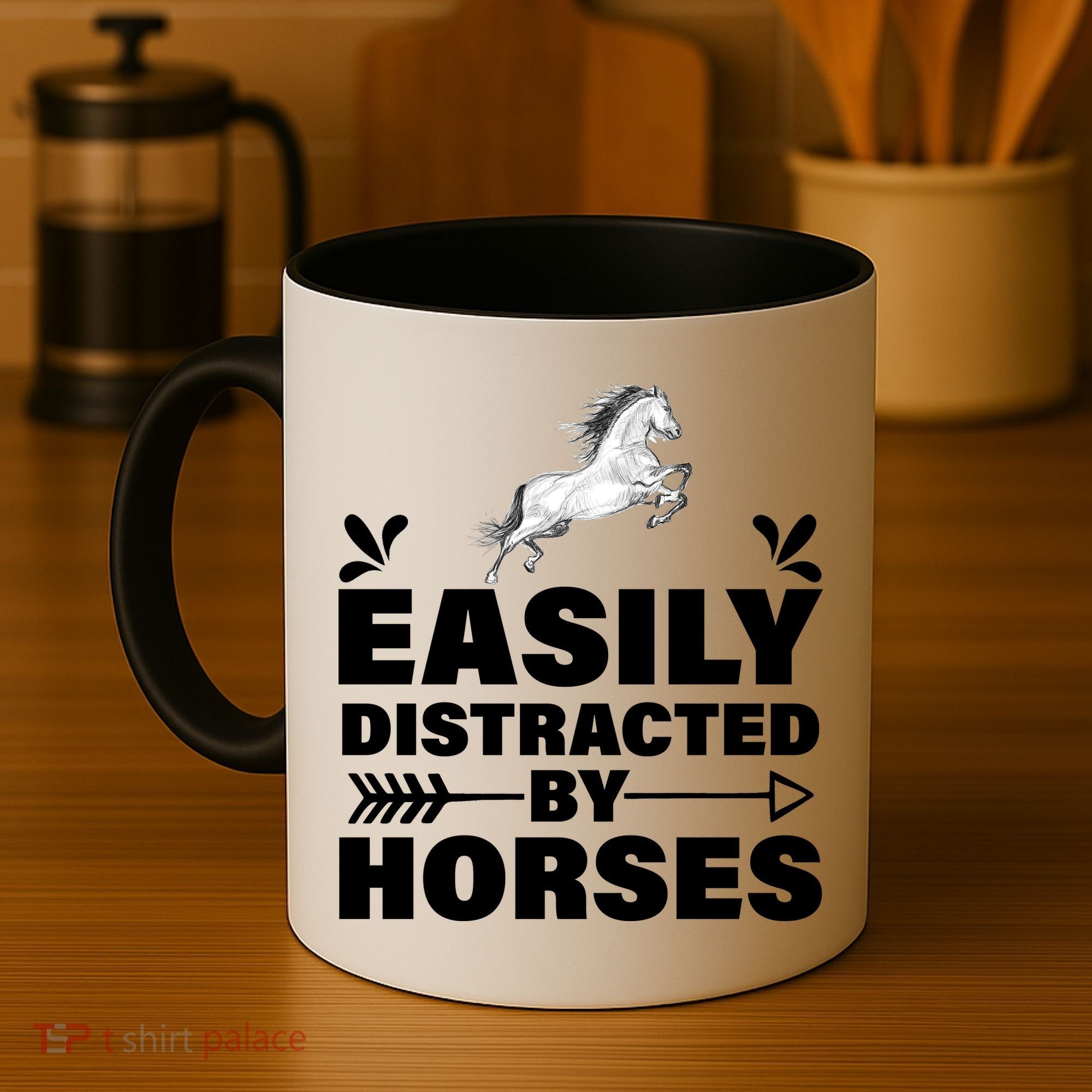 Easily Distracted By Horses Coffee Mug