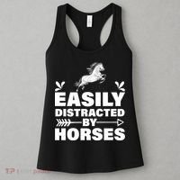 Easily Distracted By Horses Women's Tank Top thumb 3