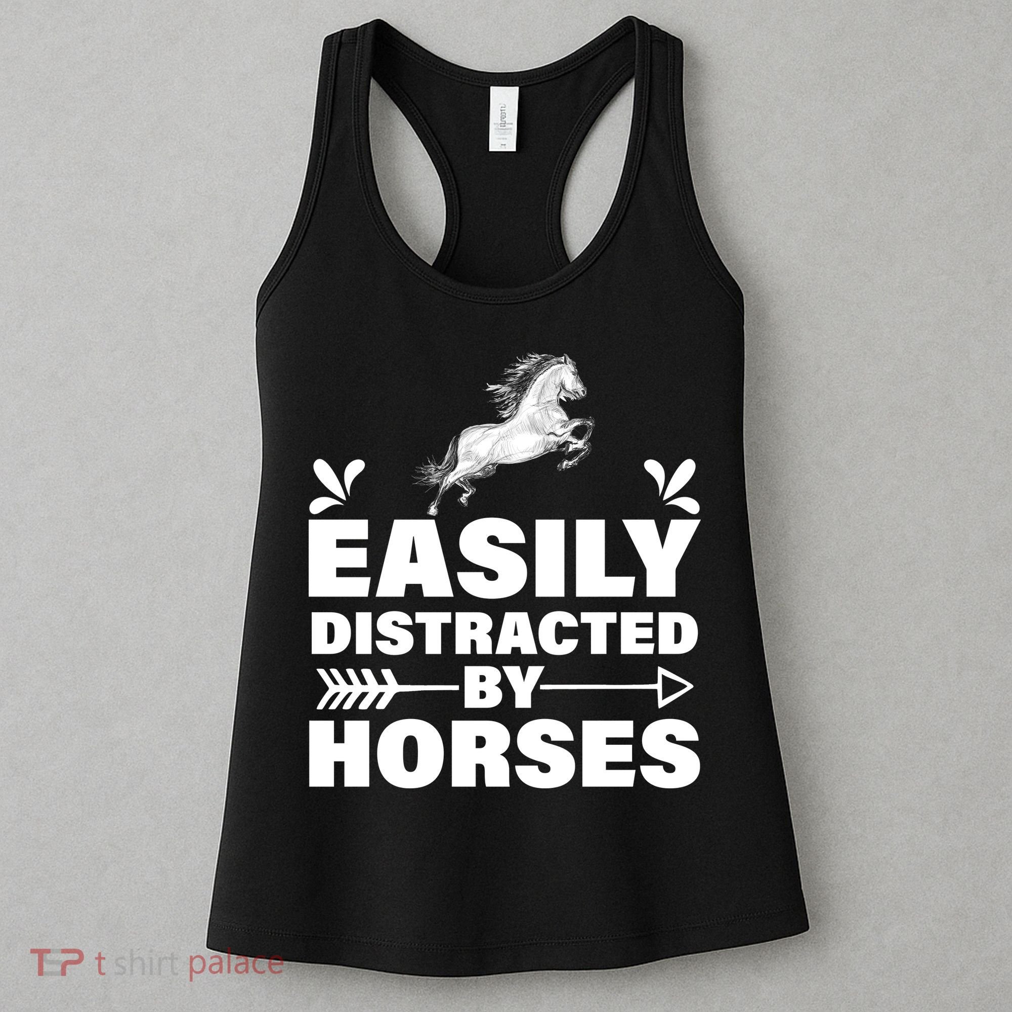 Easily Distracted By Horses Women's Tank Top