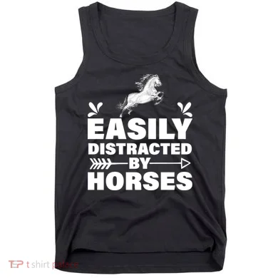 Easily Distracted By Horses Tank Top