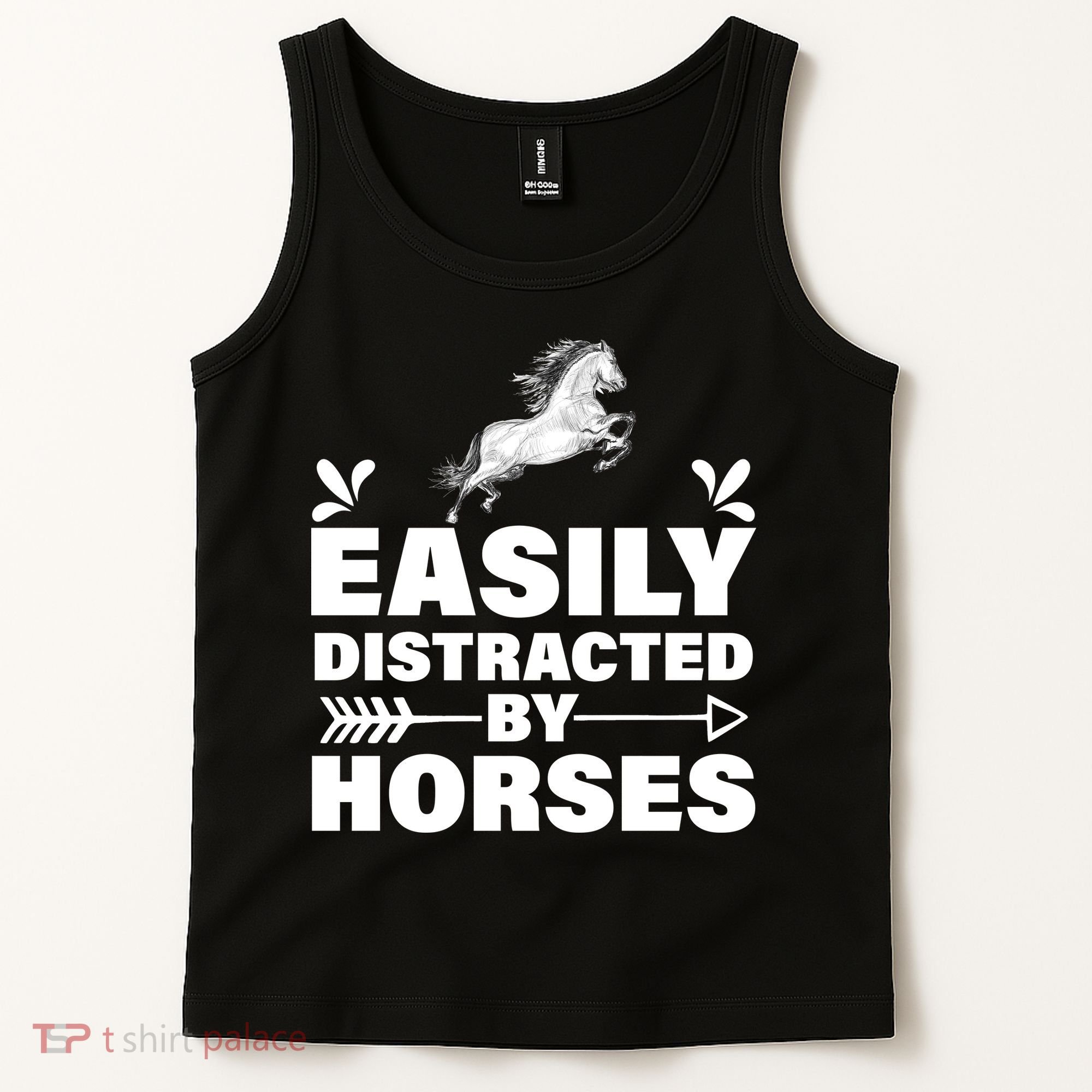 Easily Distracted By Horses Tank Top
